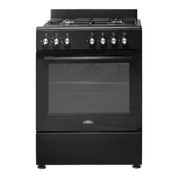 Everglades gasfornuis EVCK6012 - Mat Zwart - 60cm