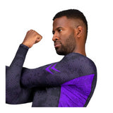 Hayabusa Rash Guard Long Sleeve Ranked Purple - Maat XL