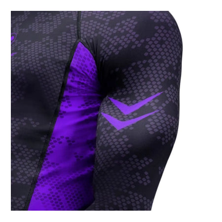 Hayabusa Rash Guard Long Sleeve Ranked Purple - Maat XL