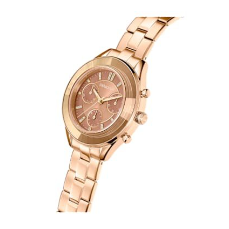 Swarovski Octea lux sport horloge Bruin, Goudkleurige afwerking 5632472