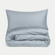 Douxe Dekbedovertrekset Egyptisch katoen Satijn - 400TC | Misty Blue - 140x200cm