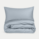 Douxe Dekbedovertrekset Egyptisch katoen Satijn - 400TC | Misty Blue - 140x200cm