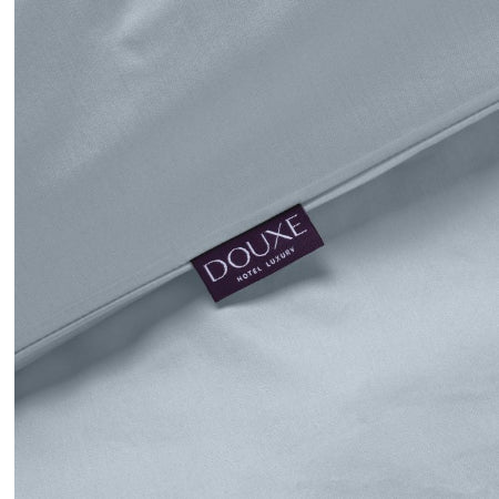 Douxe Dekbedovertrekset Egyptisch katoen Satijn - 400TC | Misty Blue - 140x200cm