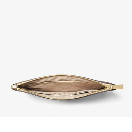 Michael Kors Polstasje van metallic getrommeld leer (34F3GT9W3M)