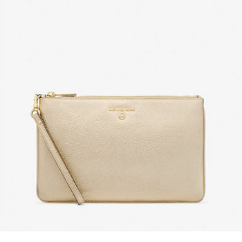 Michael Kors Polstasje van metallic getrommeld leer (34F3GT9W3M)