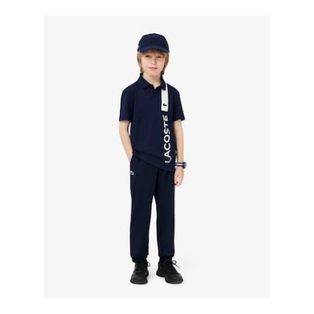 Lacosta Ultra Dry Piqué Tennis-Polohemd - blauw - Maat 92 cm (2A)