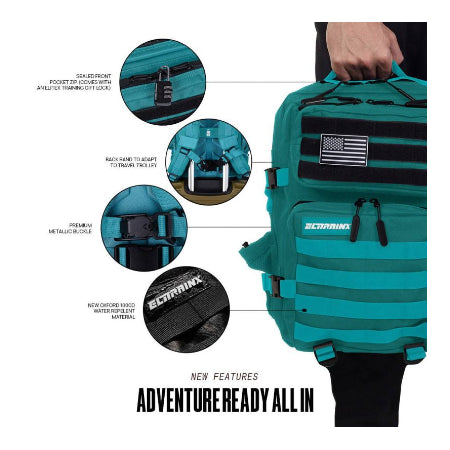 25L tactische rugzak All In Turkoois