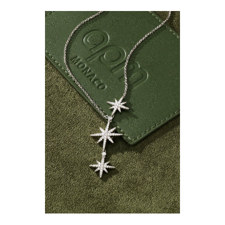 APM Monaco Triple Météorites Adjustable Necklace