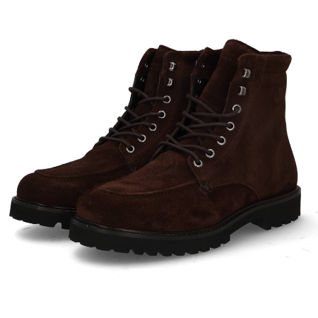 Nubikk Herenschoenen - Boots Bruin - Ethan Harvey DK brown - Maat 42