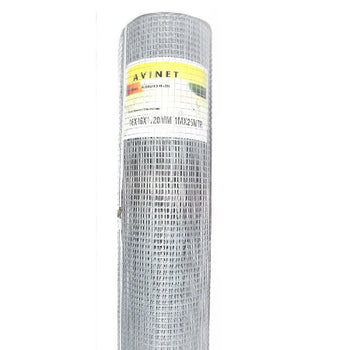 Volieregaas op rol mazen: 13x13mm, draaddikte:1.05mm, 25m.
