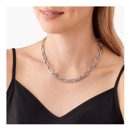 Michael Kors Statement Platinum Plated Brass Necklace