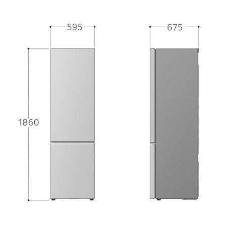 LG koelkast GBV3100AEP - 344 l - Zwart