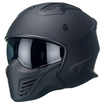 Helm Vito Jet Bruzano Mat Zwart - Maat 57/58 cm