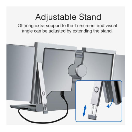 Docooler 13,3 inch laptopuitbreidingsscherm voor Windows, MacOS 