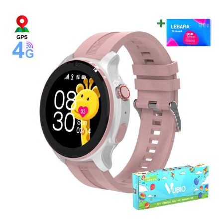 VUBIO 4G Kinder Smartwatch L1 - GPS - Videobellen - Roze
