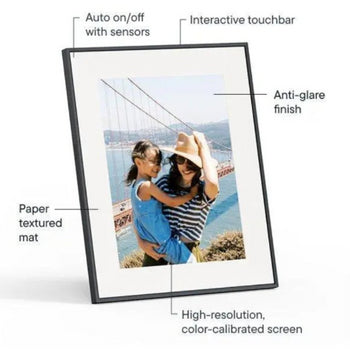 Aura Aspen - 12 Inch - WiFi Digital Photo Picture Frame - Ink Black