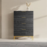 Ponchi zwart eiken kleurig dressoir - 70cm breed