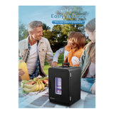 NORTHCLAN minikoelkast voor kamer 15 liter zwart - met 220 V AC/12 V DC voor auto