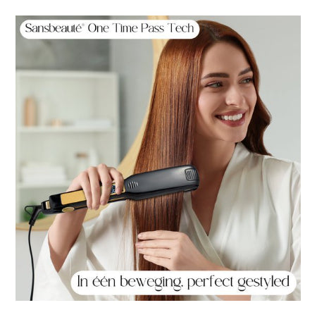 Sansbeauté Professionele Stijltang - 2 in 1 - Krultang