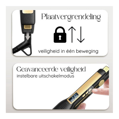 Sansbeauté Professionele Stijltang - 2 in 1 - Krultang