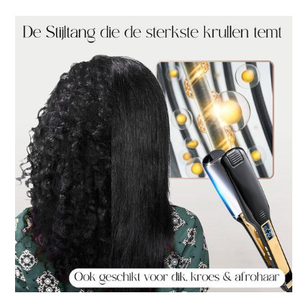 Sansbeauté Professionele Stijltang - 2 in 1 - Krultang