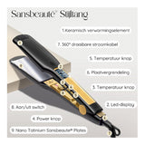 Sansbeauté Professionele Stijltang - 2 in 1 - Krultang