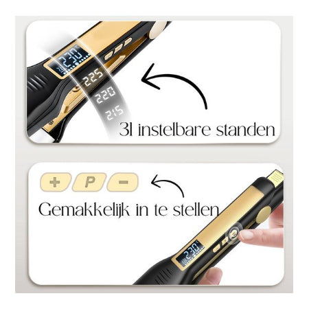 Sansbeauté Professionele Stijltang - 2 in 1 - Krultang