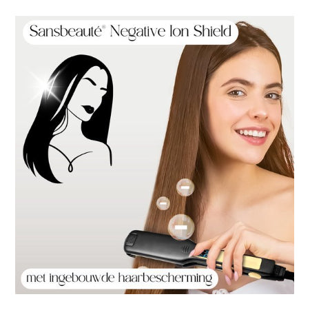 Sansbeauté Professionele Stijltang - 2 in 1 - Krultang