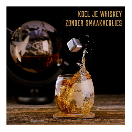 WHISISKEY - Wereldbol Karaf 900ml - Luxe Whisky Set