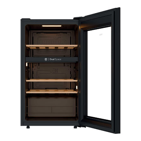 Haier wijnkoelkast HWS32GDG - 32 flessen - Zwart