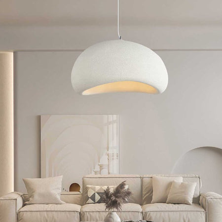 Japans Wabi Sabi Lamp - Hangende Plafondlamp - Wolk Minimalistisch - Wit - 64x53x43 cm