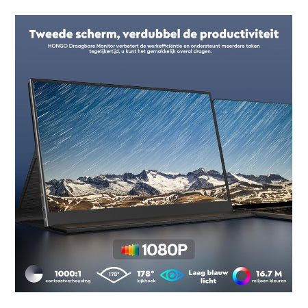 Draagbare Monitor, Arzopa 15.6 Inch 1920×1080 FHD