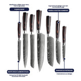 Shinrai Knives - Messenset - 7 delig