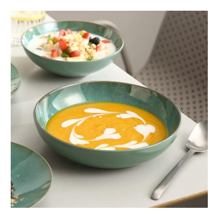 Serviesset 12 persoons - Vancasso Tafelservies 16-delige Karst combiserviesset - aardewerk - vintage look