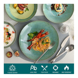 Serviesset 12 persoons - Vancasso Tafelservies 16-delige Karst combiserviesset - aardewerk - vintage look