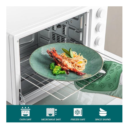 Serviesset 12 persoons - Vancasso Tafelservies 16-delige Karst combiserviesset - aardewerk - vintage look