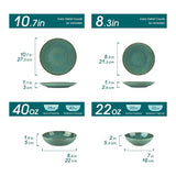 Serviesset 12 persoons - Vancasso Tafelservies 16-delige Karst combiserviesset - aardewerk - vintage look