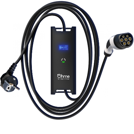 Ohme Go - Intelligente laadkabel type 2 - 8 mtr. kabel met EU stekker