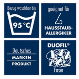 Badenia Bettcomfort Irisette Vitamed Kopfkissen Baumwolle 80 cm weiss