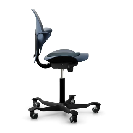 Zadelstoel HAG Capisco Puls 8010 - kleur zwart/mosgroen