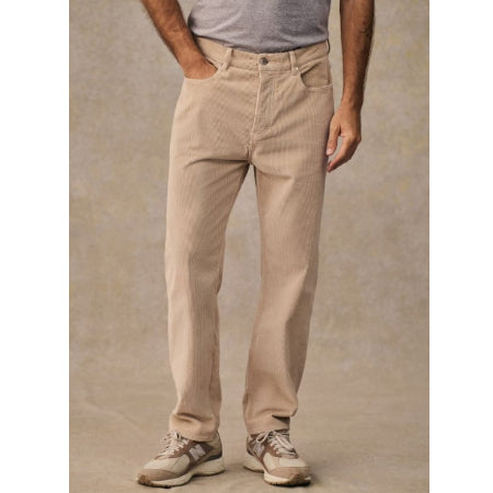 Broek heren Albano fluweel - licht beige - Maat 34