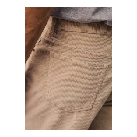 Broek heren Albano fluweel - licht beige - Maat 34