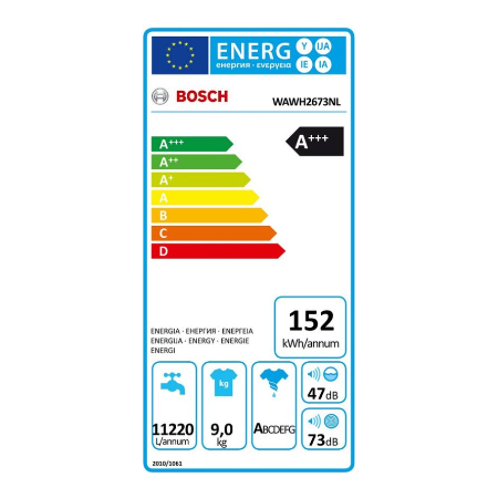 Bosch wasmachine WAWH2673NL Serie 8 - i-DOS - Wit