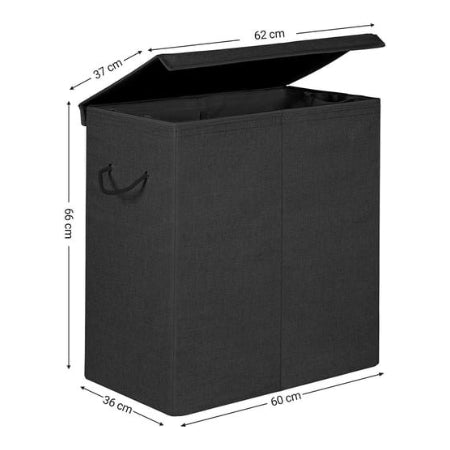 142L Wasmand met Deksel, Verdeelde Compartimenten, 23kg Max Lading