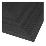 Jute vloerkleed rechthoek antraciet/zwart 200x290cm 