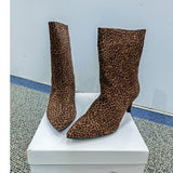 Gioia Chita Luipaard print laarsjes - Maat 39