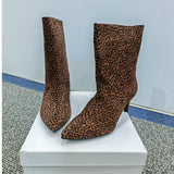 Gioia Chita Luipaard print laarsjes - Maat 38