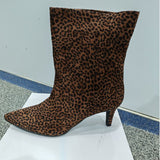 Gioia Chita Luipaard print laarsjes - Maat 38