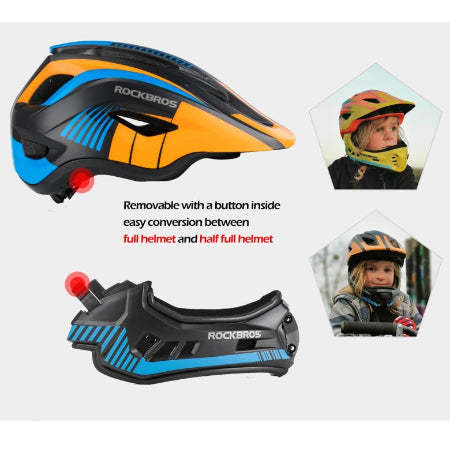 ROCKBROS Kinderhelm Geïntegreerde Fietshelm - 54-57 cm