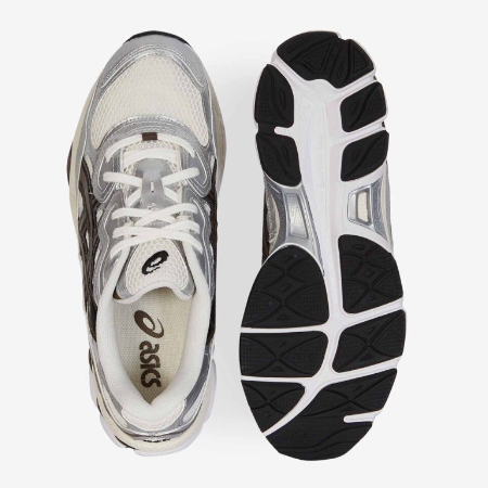 Asics kindersportschoen Gel-Nyc 1203A803-100 - Cream/Black/Brown - Maat 36